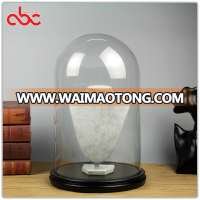 Glass Dome Display With Wood Base D25 x H40cm (D9.84x15.75 inches)