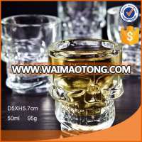 50ml glass skull wine cup mini wine glass shot glass