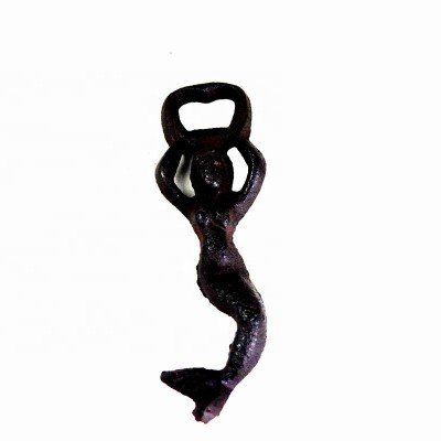 Home Decor Mermaid Wall Mounted Beer Opener Vintage Cast Iron Bottle Opener