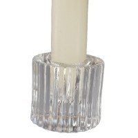 Embossed glass candle holder decorative glass candle stick holder crystal glass candle stand