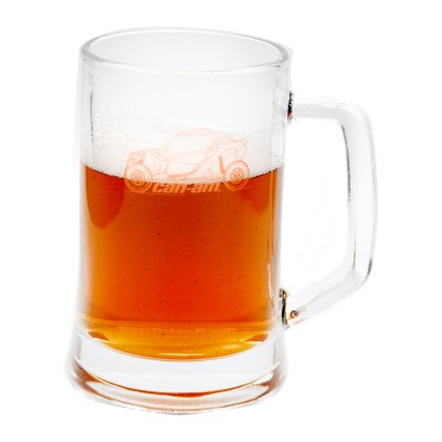 Custom logo 23 oz beer mug heavy duty beer glass personalized beer stein with handle