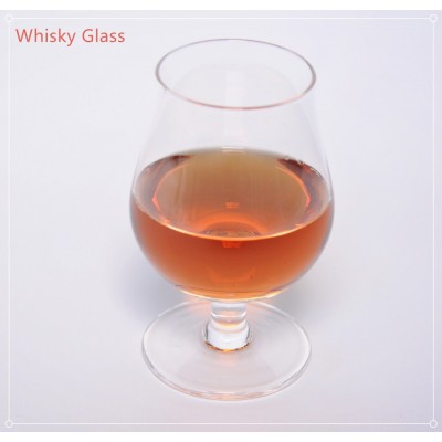 Handmade crystal cocktail glass classic brandy snifter glass