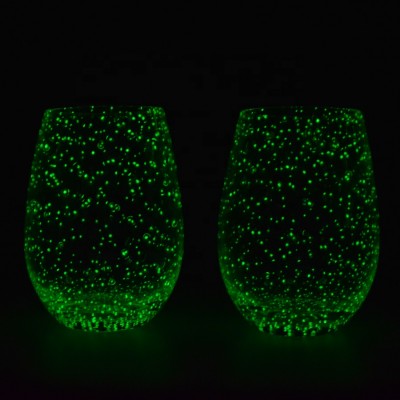 Customized Luminous Stone Wine Glass For Bar Club Party Drink Glass