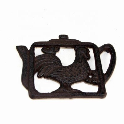 Heat Resistant cast iron trivet coasters teapot pad Cast Iron table mat