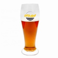 customize wheat beer glass traditional pilsner glass logo printed beer glass