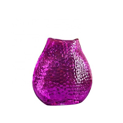 Handmade Decorative Flower Vase Crystal Purple Colored Glass vase