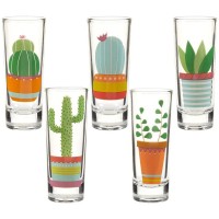 Personalized wholesale Ins cactus printing pattern tequila Shot glass