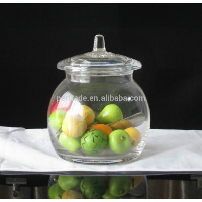 Wholesale handmade clear  storage glass jar