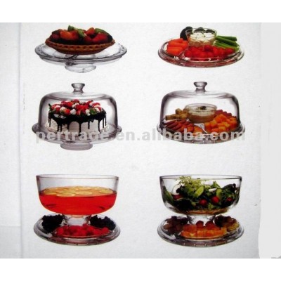 glass cake stand dome