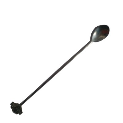 Retro stainless steel long handle stirrer bar mixing spoon