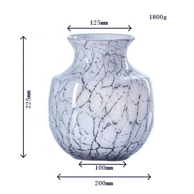 Decoration Accessories Vase Solid Color glass Vase Oriental Classical Glass Vase