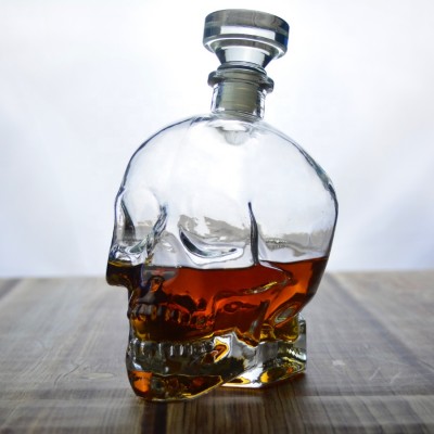 Bourbon Glass Vodka Bottle Skull Shaped Whisky Glasses Whisky Glass Decanter Set