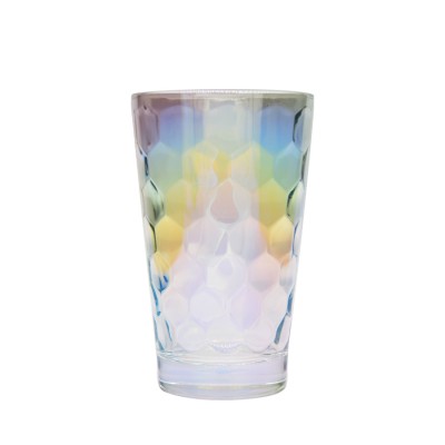 Wholesale Popular  Pint Glass Colored Water Cup Set Juice  Glass Cups