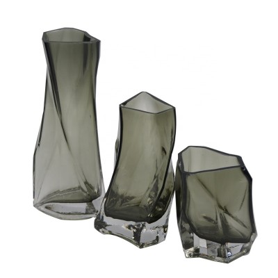 Hand-made irregular high quality colored vases